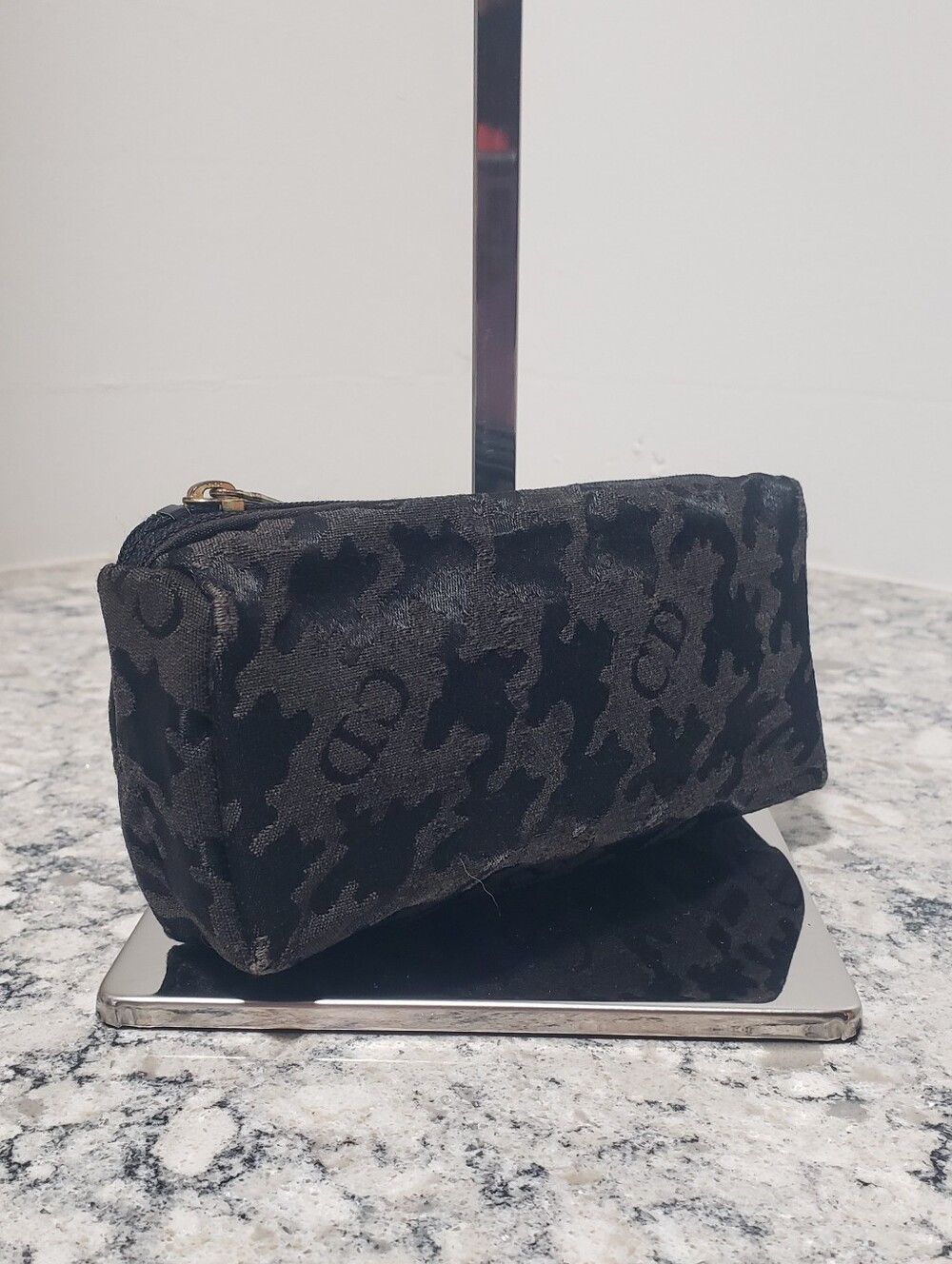 Christian Dior Vintage Houndstooth Small Cosmetic Pouch - Picture 5 of 10